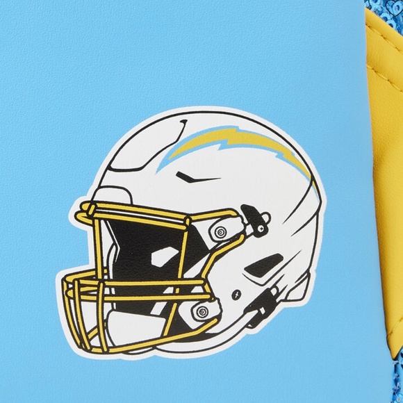 Loungefly NFL Los Angeles Chargers Sequin Mini Backpack and Wallet